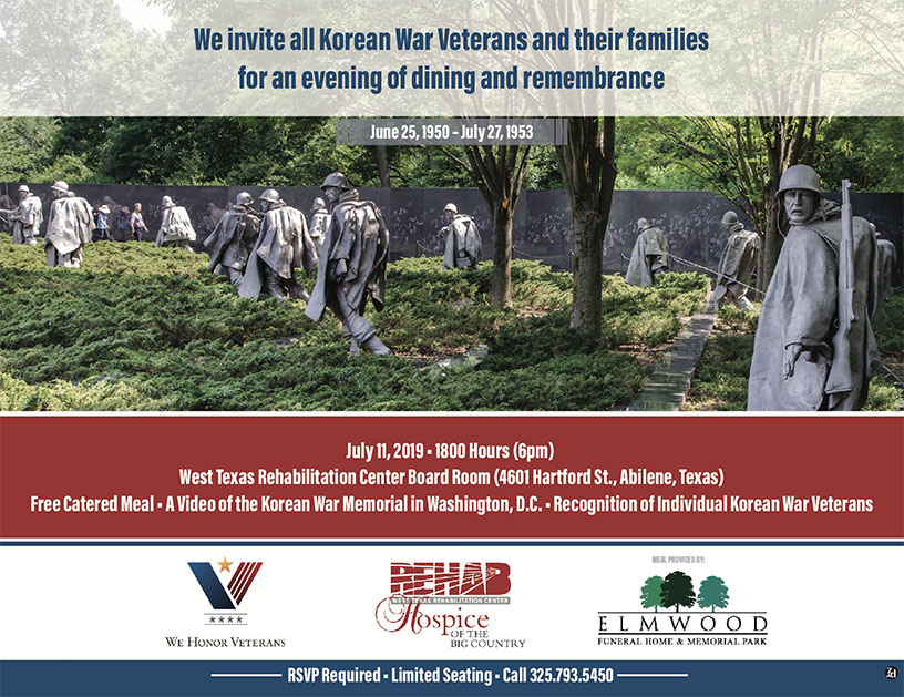 Korean War Veteran Rememberance | West Texas Rehabilitation Center